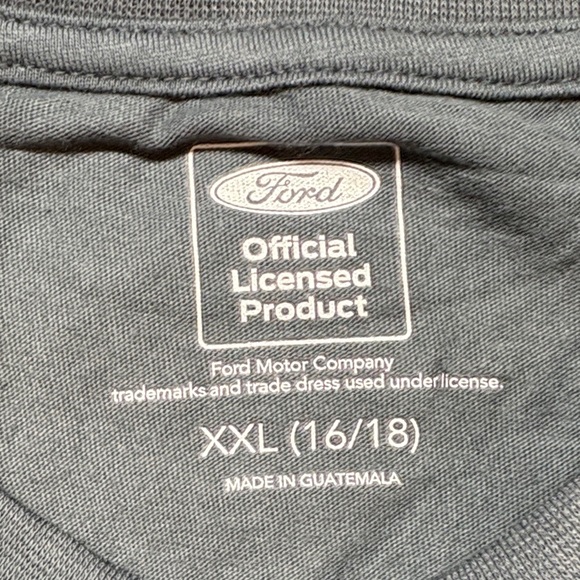 NWT Ford Bronco Classic Yellow Truck Graphic T-Shirt Charcoal Gray Retro 90s Y2K - Picture 2 of 7
